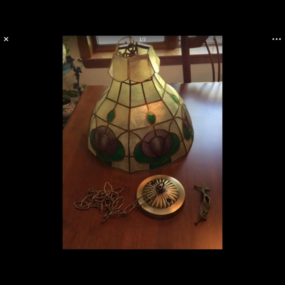Capiz Hanging Lamp